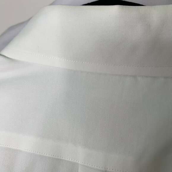 Brooks Brothers 346 Men's White Long Sleeve Button Down Shirt Size 18 4/5 - Picture 10 of 15